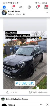 dolnośląskie MINI Countryman cena 79500 przebieg: 49000, rok produkcji 2016 z Trzebnica